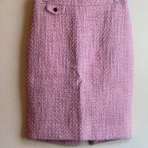 J.Crew pink Barbie wool no. 2 pencil skirt size 0